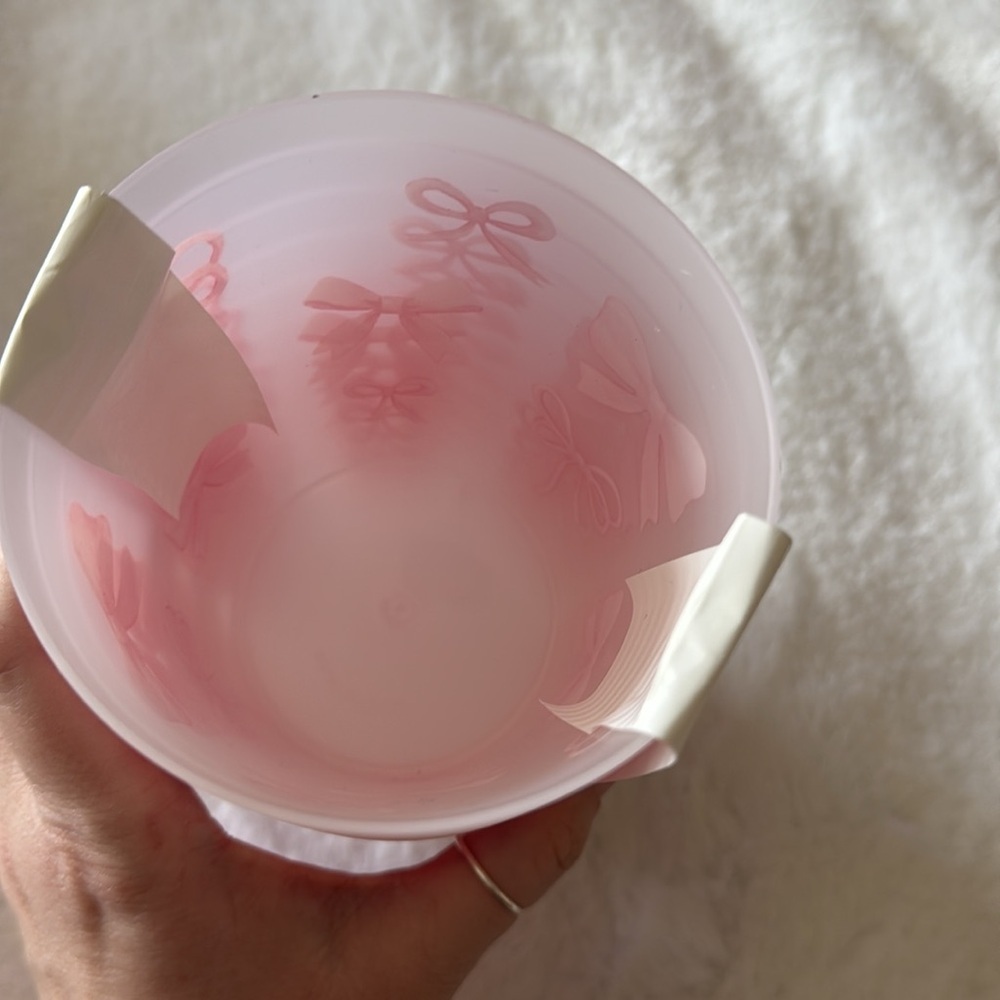 Pink Bow Ribbon Outdoor Tumbler Cups 16oz, Set of 8 Bella Lux Coquette NWT - Picture 6 of 6